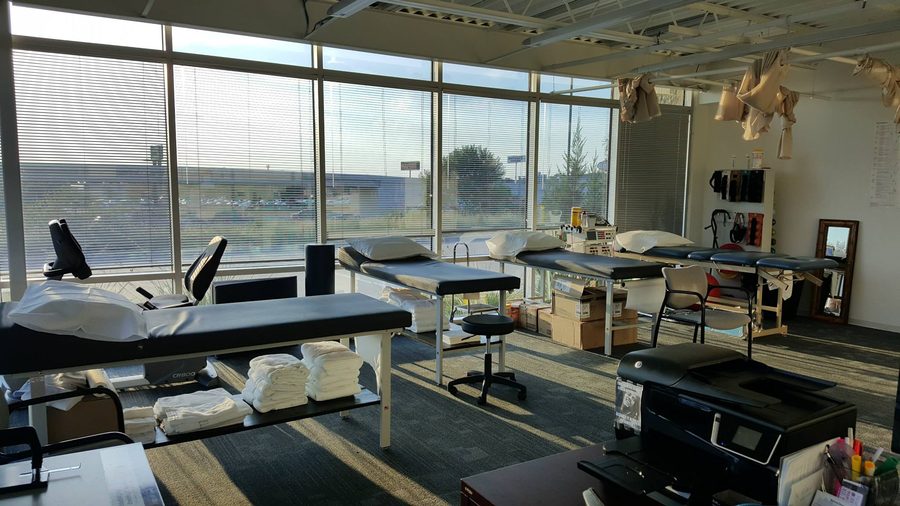Treatment room with exam tables at Advanced Pain Solutions
