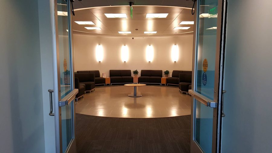 Entrance to the patient lounge at Advanced Pain Solutions